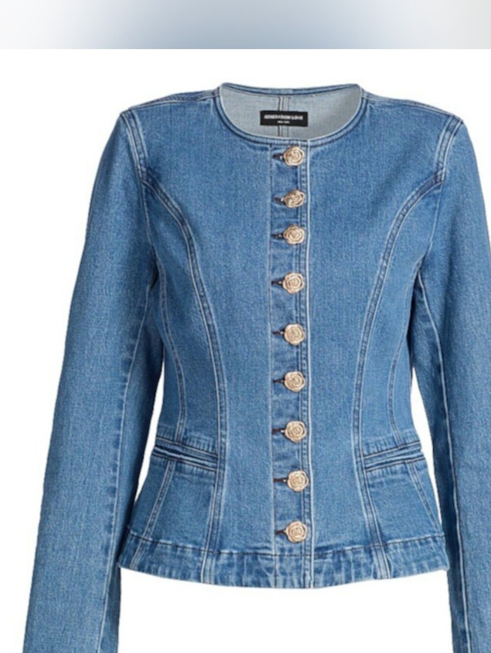 Generation Love Ophelia Denim Blazer M